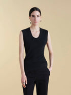 U - Neck Cotton Tank - Marina Moscone
