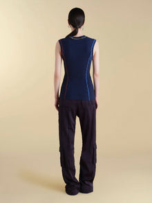 U - Neck Cotton Tank - Marina Moscone
