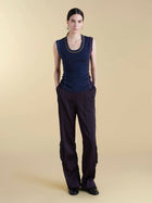 U - Neck Cotton Tank - Marina Moscone