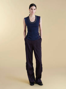 U - Neck Cotton Tank - Marina Moscone