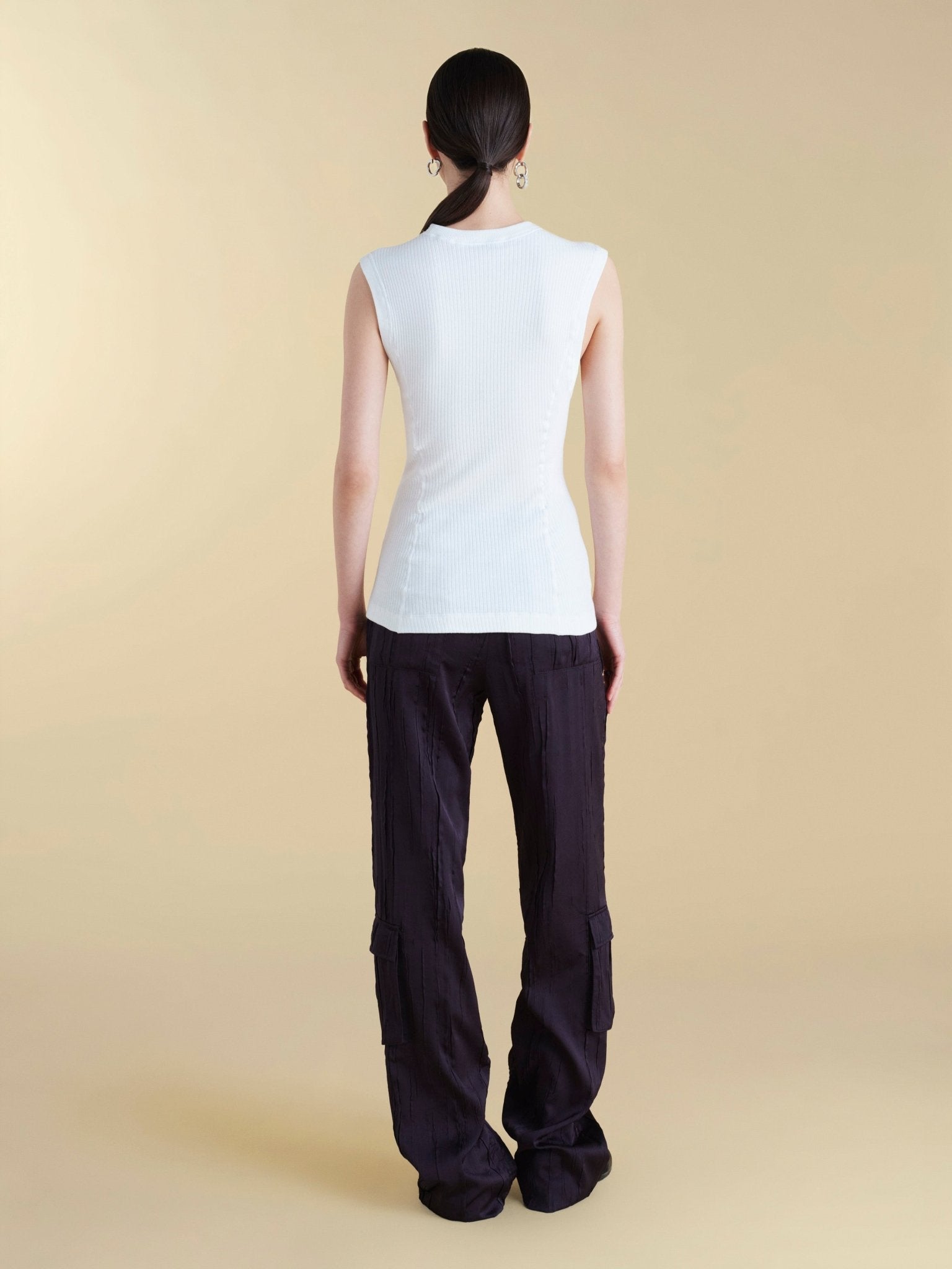 U - Neck Cotton Tank - Marina Moscone