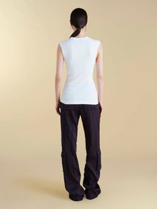 U - Neck Cotton Tank - Marina Moscone