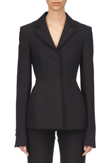 Waisted Basque Blazer - Marina Moscone