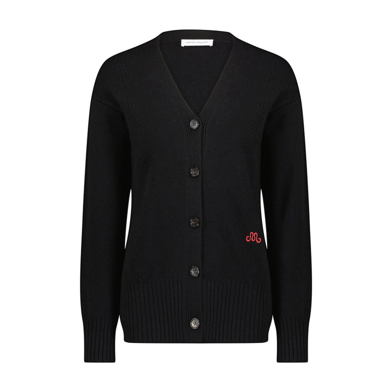 Waisted Cashmere Wool Cardigan - Marina Moscone