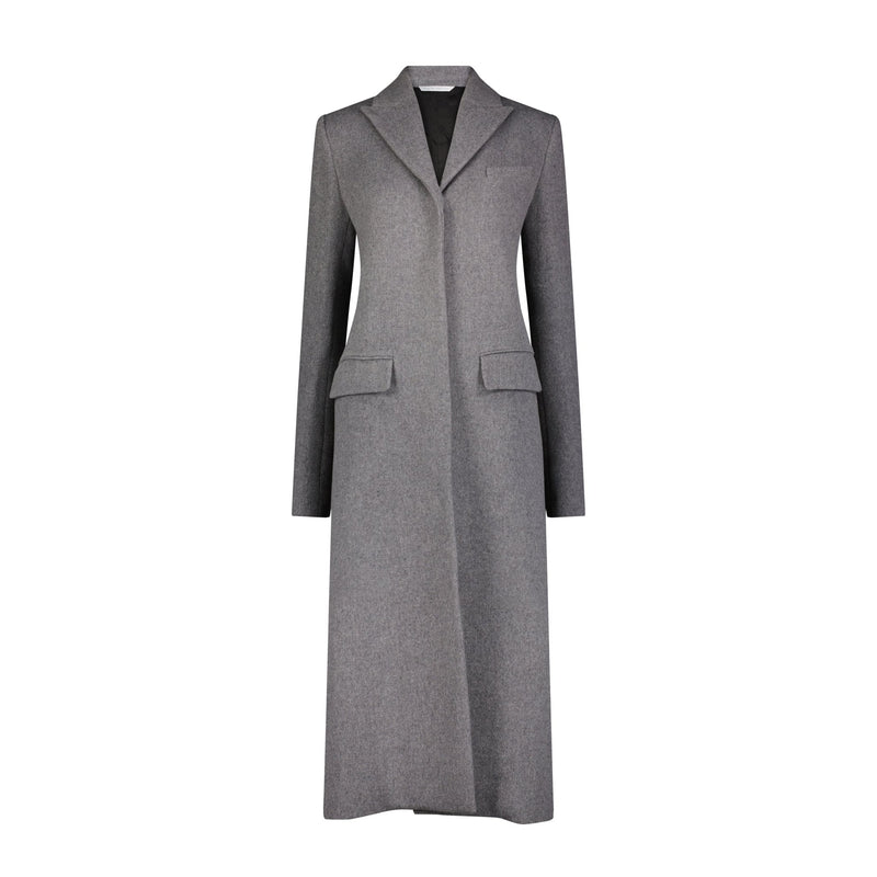 Wool Melangé Car Coat - Marina Moscone