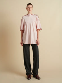 Wool Pinstripe Tailored Trouser - Marina Moscone