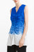 V-Neck Dip Dyed Ruched Tunic