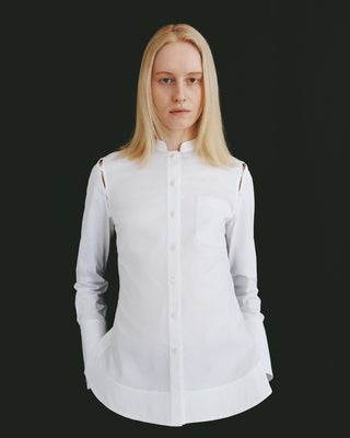 Shirt with Button-Out Sleeves